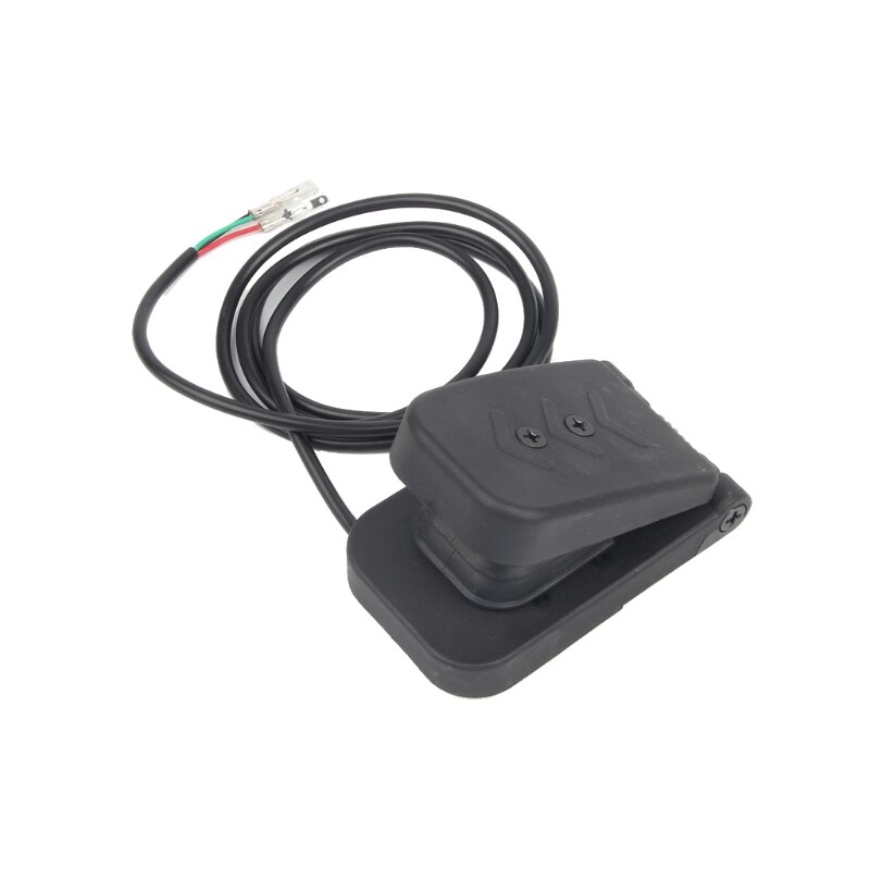 Elektrisk cykel svart plast scooter fyrfot gas gaspedal