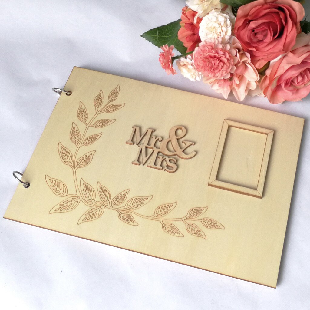 1Pcs Guest Book Memorable Simple Message Board Sign Book for Wedding Party May#18: E