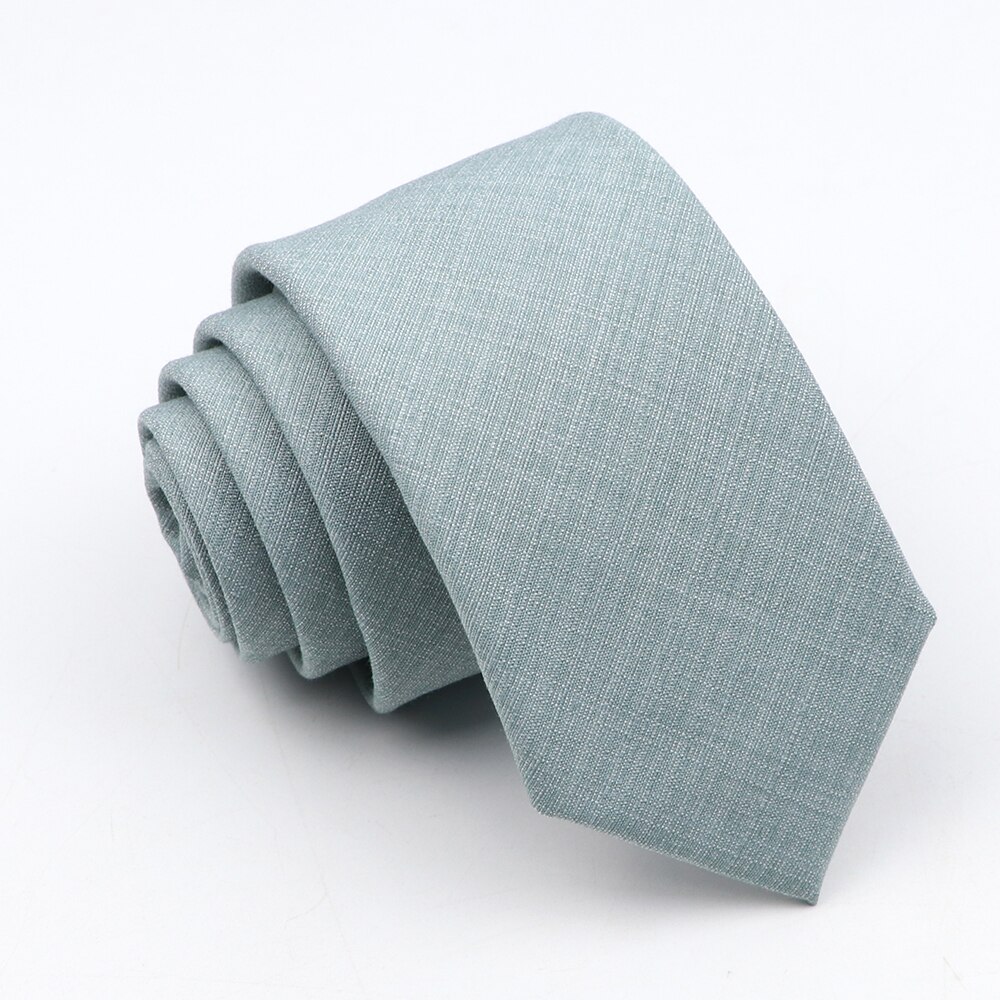 Corbatas clásicas de Color sólido para hombres, corbata delgada de , suave, delgada, informal, negra, Beige, azul, negocios, boda, cena,: Verde