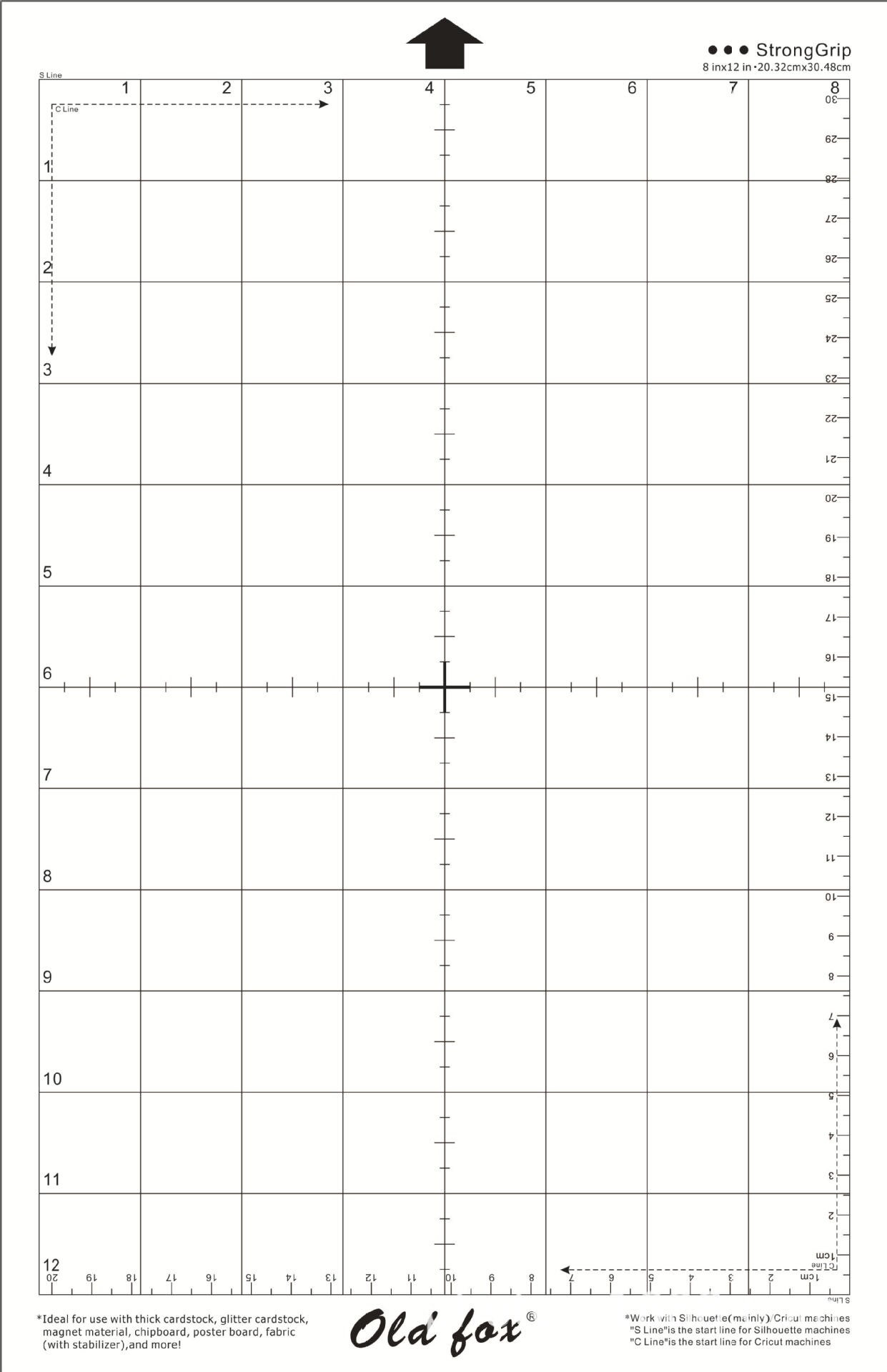 Replacement Cutting Mat Transparent Adhesive Mat Pad with Measuring Grid 12*24-Inch for Silhouette Cameo Plotter Machine