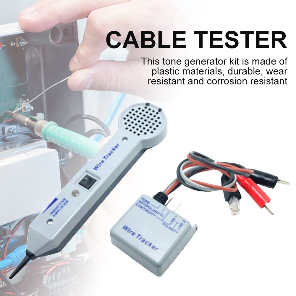200EP Portable Wire Tracker Inductive Amplifier Practical Plastic Tracers Home Cable Tester Adjustable Volume Tone Generator Kit