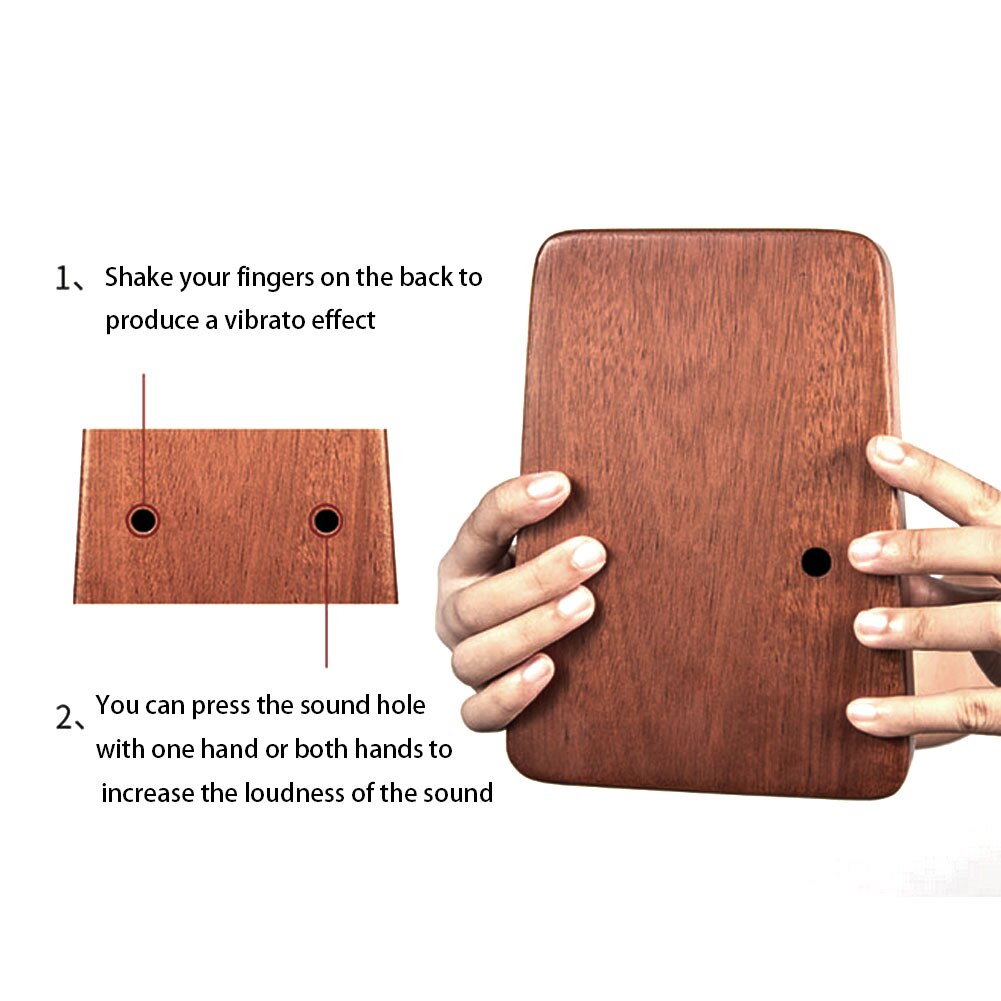 Kalimba 17 Key Thumb Piano Mahogany Wooden Mbira Musical Instrumentos Musicales 30 Key Instruments Calimba Machine Teclado