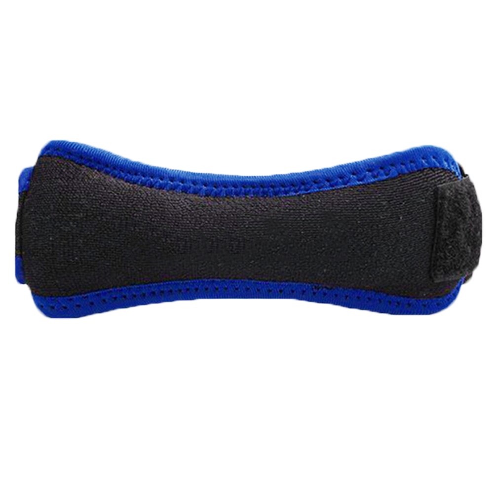 Zachte brace kniebeschermer riem verstelbare ademende patellapeesband bescherming ondersteuningspad whshopping: Blauw