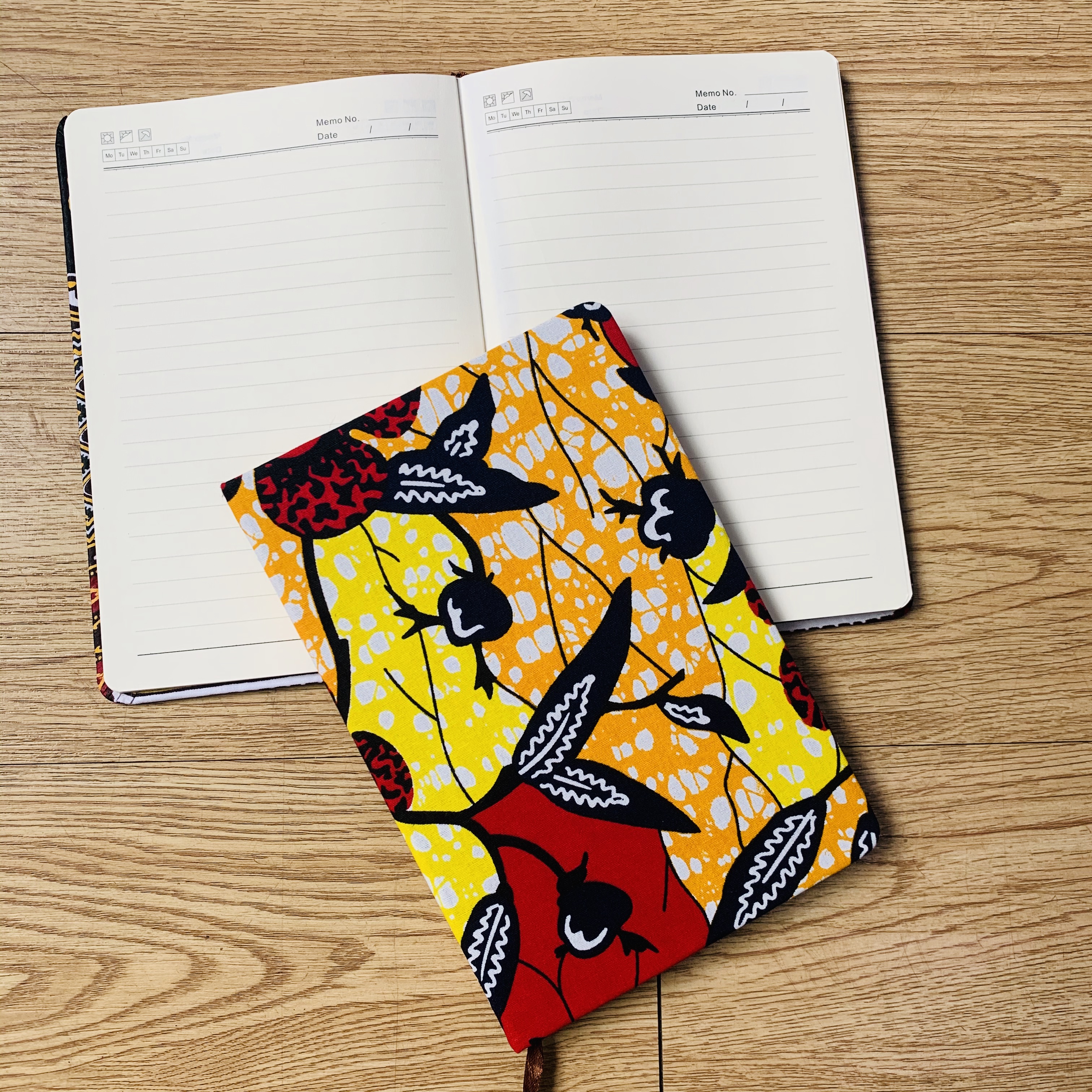 ankara Notebook A5 School Office Hard Cover Yearly Monthly Planning Papers Journal Notebook Daily Mem african accessories