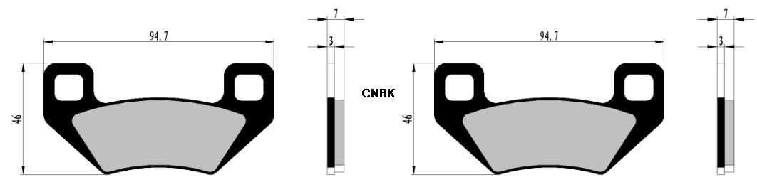 Brake Pad Set fit for ARCTIC CAT ATV TRV700 TRV 700 XT Front Rear