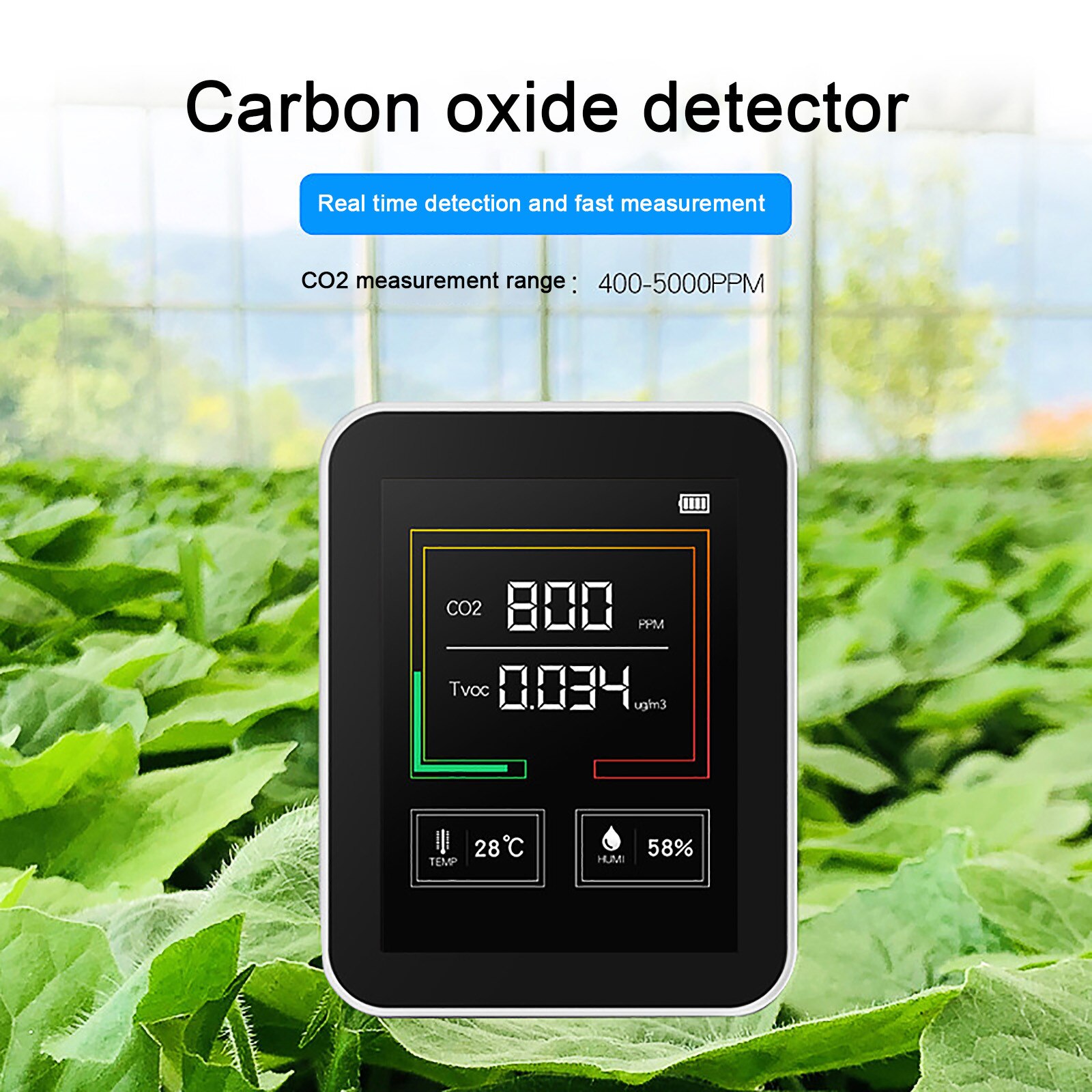 Pm 2,5 Multi-funktionale Luft Verschmutzung Detektor Temperatur CO2 Erkennung TVOC Tester Hohe Präzision Prüfung Werkzeug Für Clever