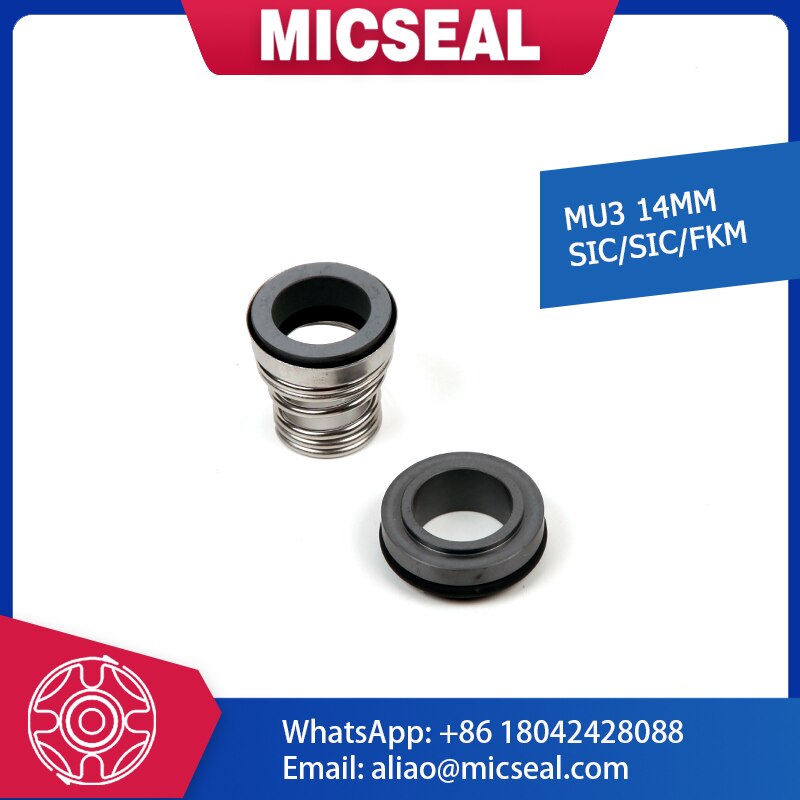 MU3 - 14MM Mechanical Seal - SIC/SIC/FKM