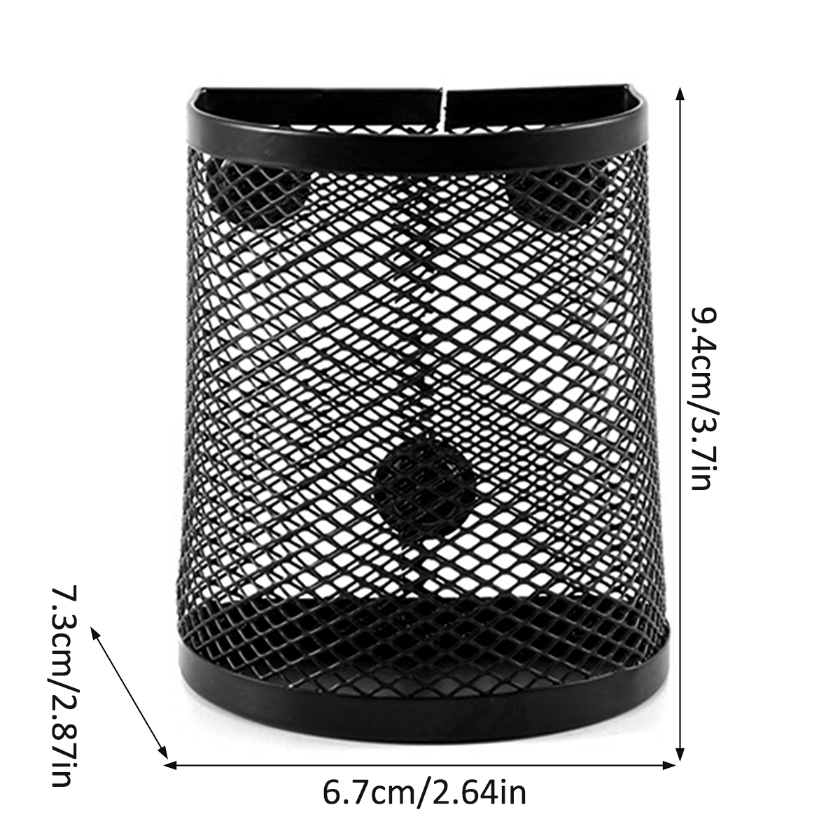 Gittergewebe Magnetischer Stifthalter Metall Stationärer Organizer Schreibtisch Schreibwaren Aufbewahrung Gittergewebe Korb für Kühlschrank Spind Büro: Pflaume