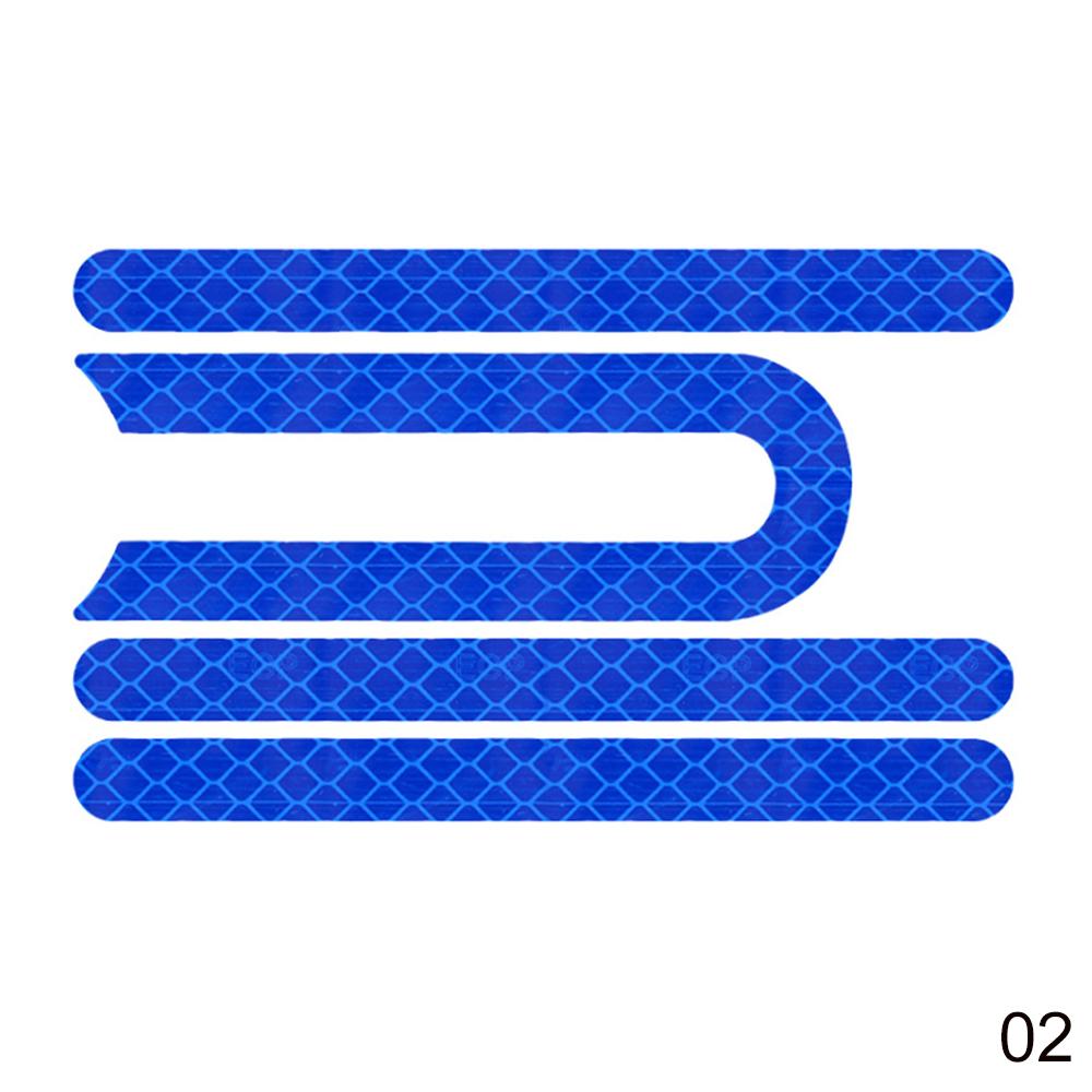 Night Electric Scooter Reflective Stickers for Xiaomi Mijia M365/Pro Scooter Safety Stickers Scooter Parts Accessories: Blue