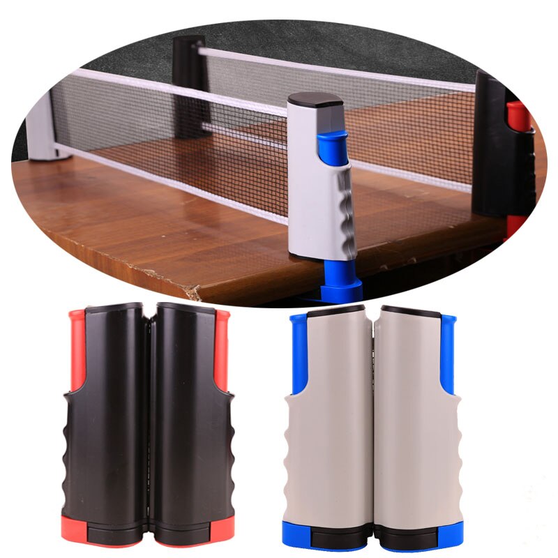 Retractable Table Tennis Net Table Grid Plastic Strong Mesh Portable Net For Any Table Kit Net Rack For Ping Pong Playing