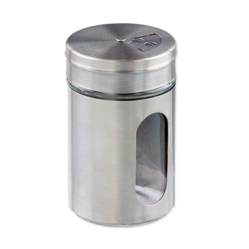 Spice Seasoning Jar Stainless Steel Salt Adjustable Rotating Seasoning Jar Adjustable Salt And Spice Shaker: Default Title