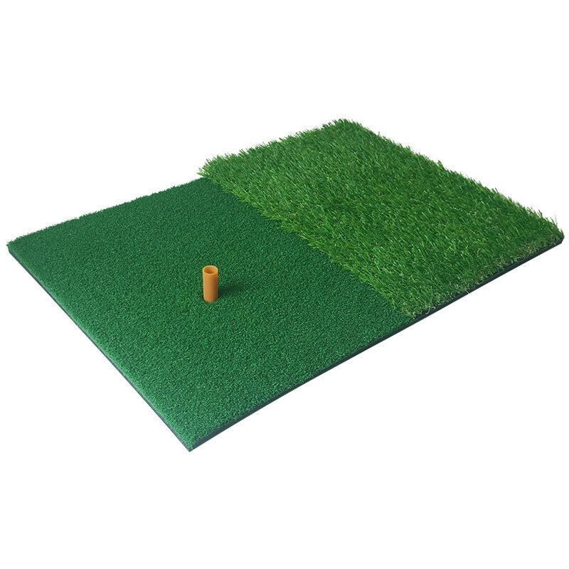 Golf Practice Mat Artificial Lawn Nylon Grass Rubber Tee Backyard Outdoor Golf Hitting Mat Durable Training Pad 40X60cm