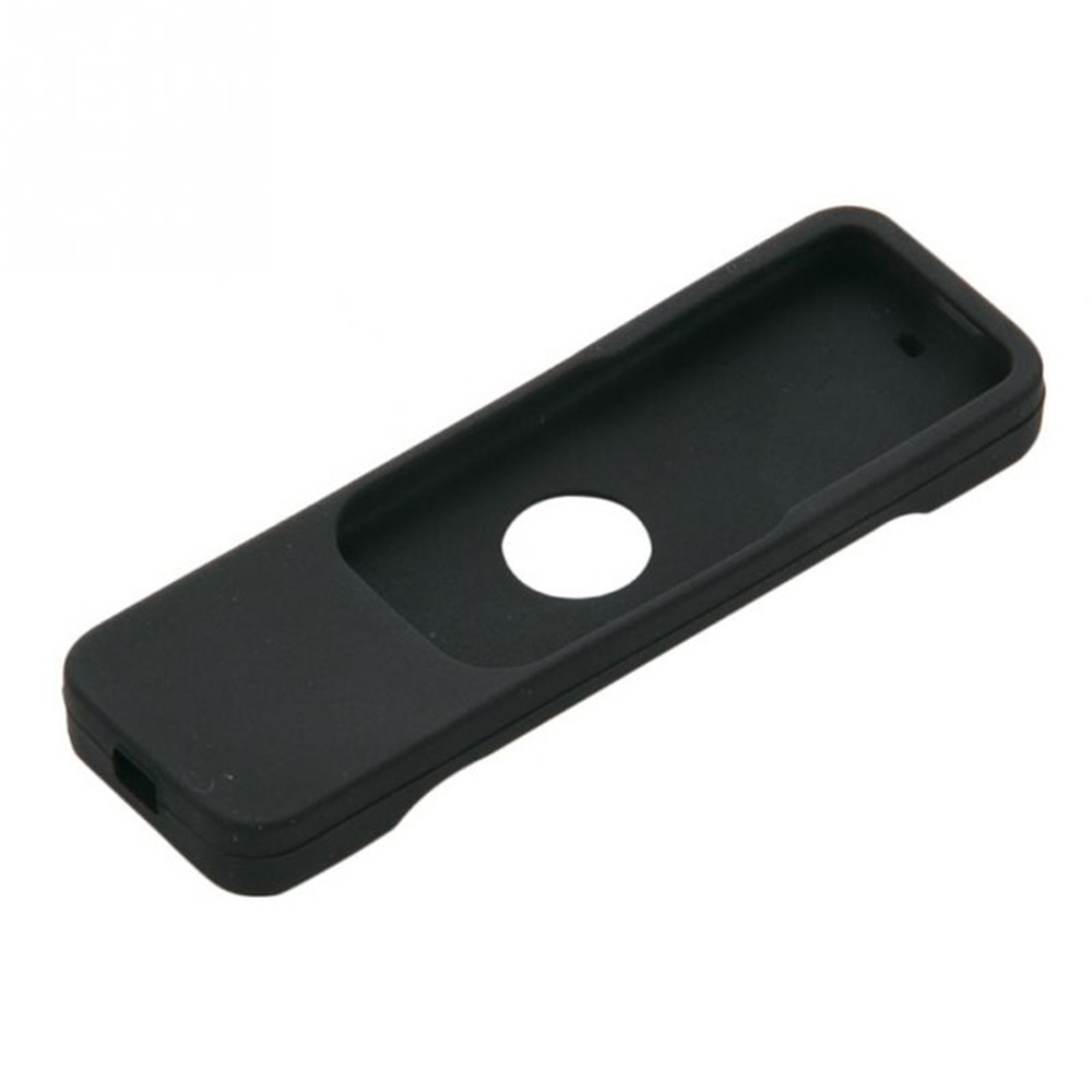 Coque de protection en Silicone coloré pour télécommande Apple TV 4, housse anti-poussière étanche: Black