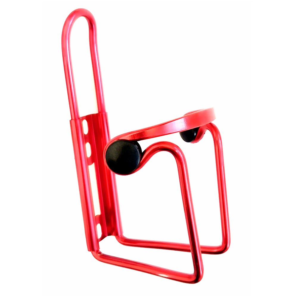 Mtb fiets waterfleshouder aluminiumlegering mountainbike bidonhouder beugel fietsdrank waterbekerhouder accessoires: Rood