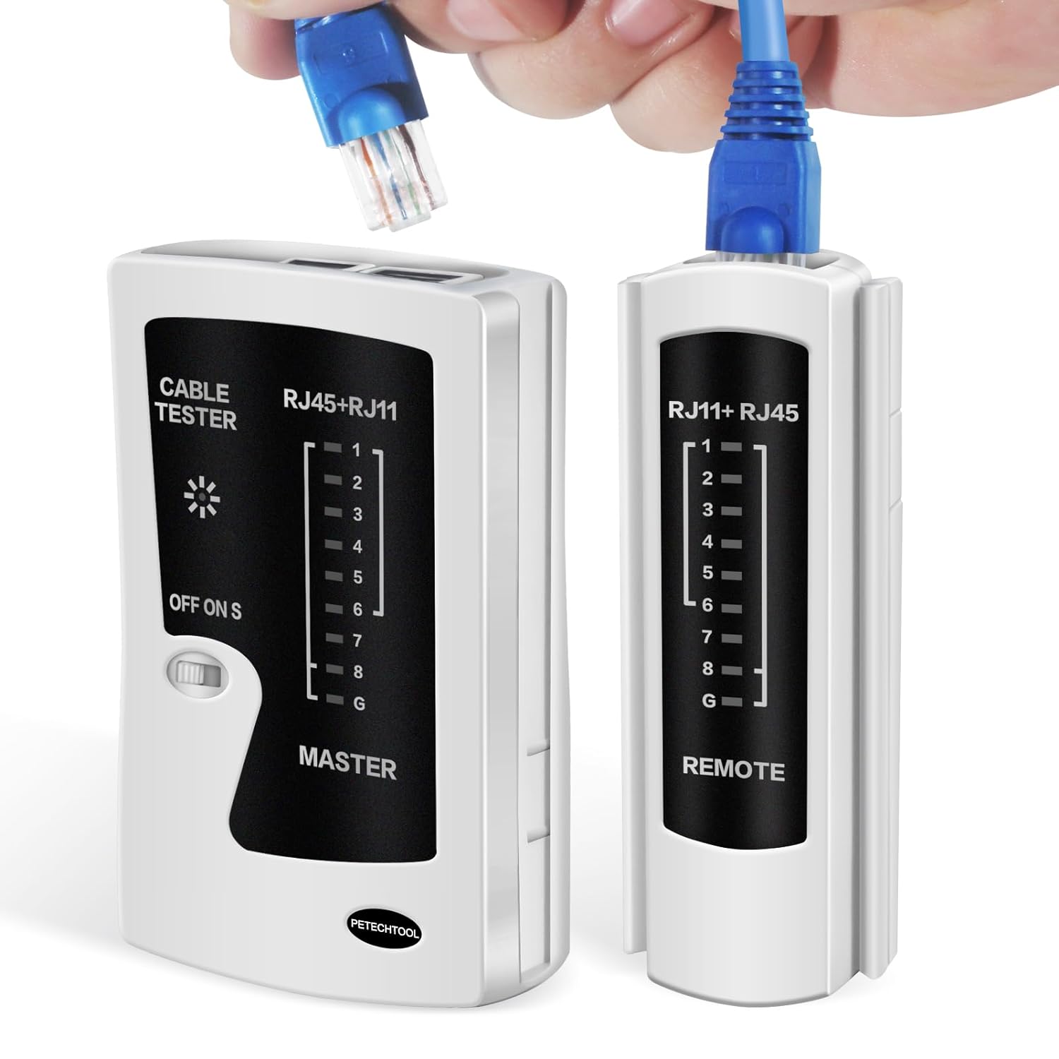 Netzwerk ethernet kabel tester für lan rj45 cat5 cat5e cat6 cat6a cat7 utp/abgeschirmtes kabel und rj11 rj12