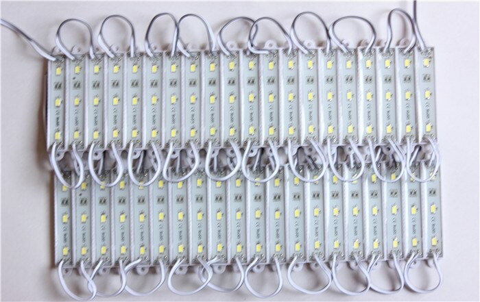 waterproof SMD 5630 LED light module LED backlight LED module white(6000K) DC12V 1.5W 3 led 45lm/led free