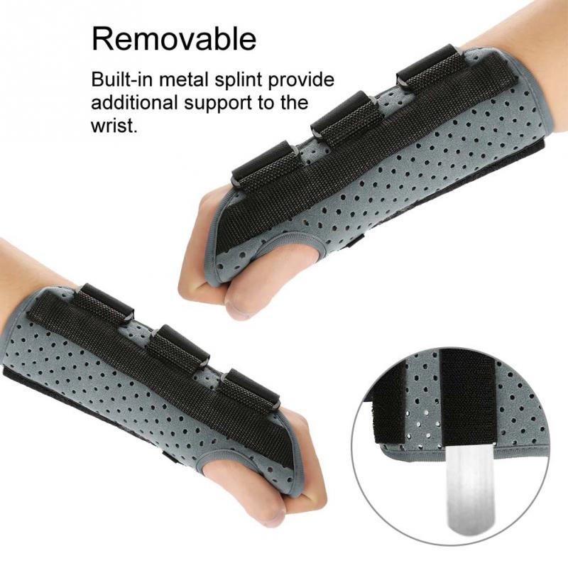 Medische Arm Pols Spalk Verstelbare Pols Beschermende Brace Ondersteunt Spalk Ademend Pols Gezamenlijke Verstuiking Guard Pols Brace