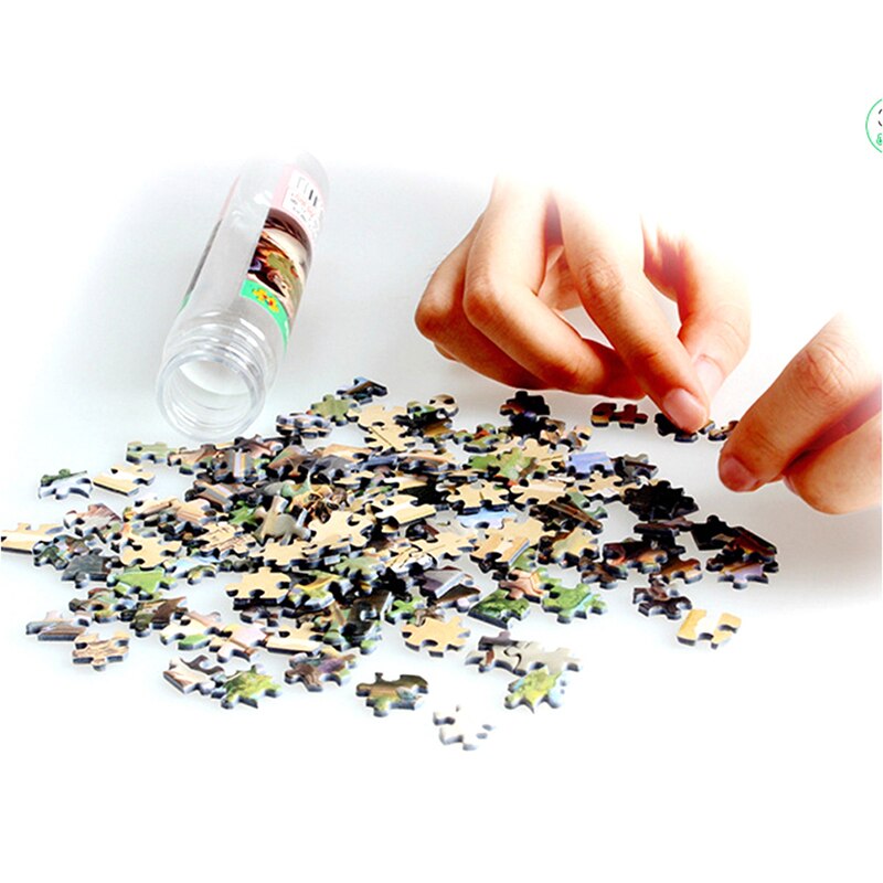 150 Piece Tube Mini Paper Puzzles Game for Children Adults Games Jigsaw