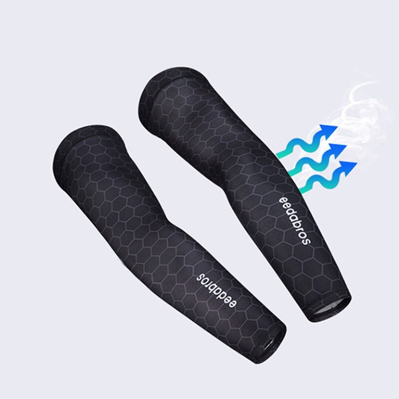 Eedabros 2 PCS Summer Outdoor Riding Ice Sleeves Men's Sunsn Long