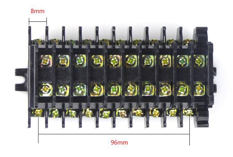1pcs TBD-10A Rail terminal blocks/ Double Terminal Block / Terminal Block TBD-10