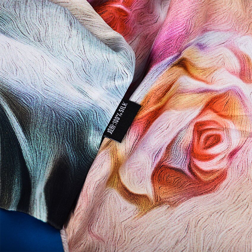 [bysifa] herfst winter lange sjaals omslagdoeken dames rozen halssjaal dubbelzijdige knopen sjaals omslagdoeken 175*50cm