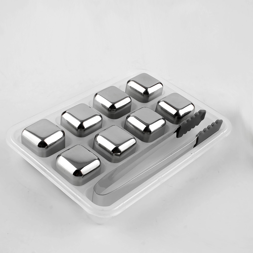 Ice Cube Metal For Cooling Drinks Beverage Cooling Water Cool Metallic Ice For Whiskey Kitchen Dishes