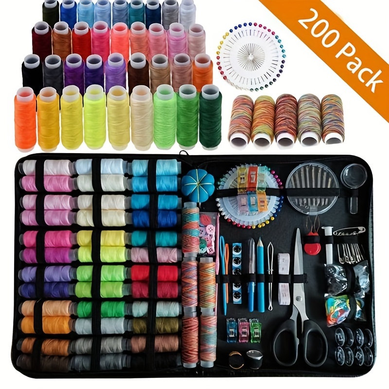 Naaisets DIY multifunctionele naaidoosset voor handquilten, stiksels, borduurgaren, naaiaccessoires, naaisets: Chocolade