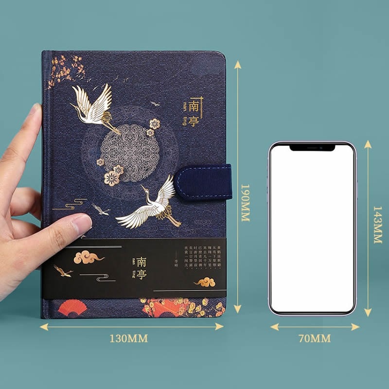 Chinese Antiquity Style Hardcover Diary Books Color Inside Page Notebook Weekly Planner Handbook Scrapbook Journal