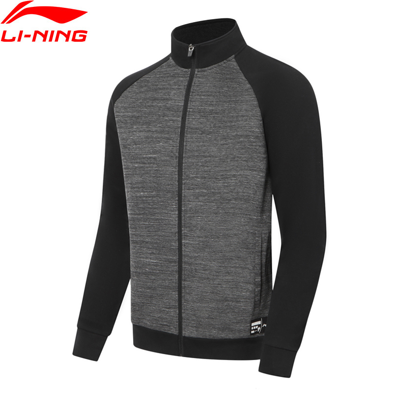 Li-Ning Mannen Badminton Serie Sport Jas Rits Sluiting Fz Knits Top Zakken Voering Concurrentie Jas AWDP741 COND19