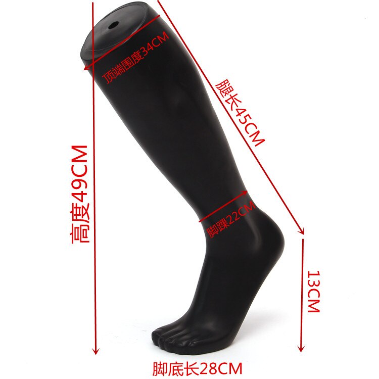 Moule à pied Mannequin pour chaussettes longues, , pour exposer des chaussures, chaussettes de football, modèle en plastique