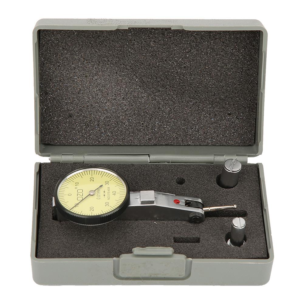 Lever Test Indicator 0-0.8mm 0.01mm Accuracy Metric Dovetail Rails Dial Test Indicator Dial Gauge