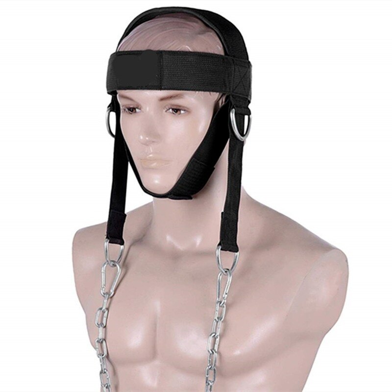 Head Neck Training Cap Head Harness Body Weight-bearing Strength Exercise Strap Adjustable Neck Power Fitness Gym Accessories