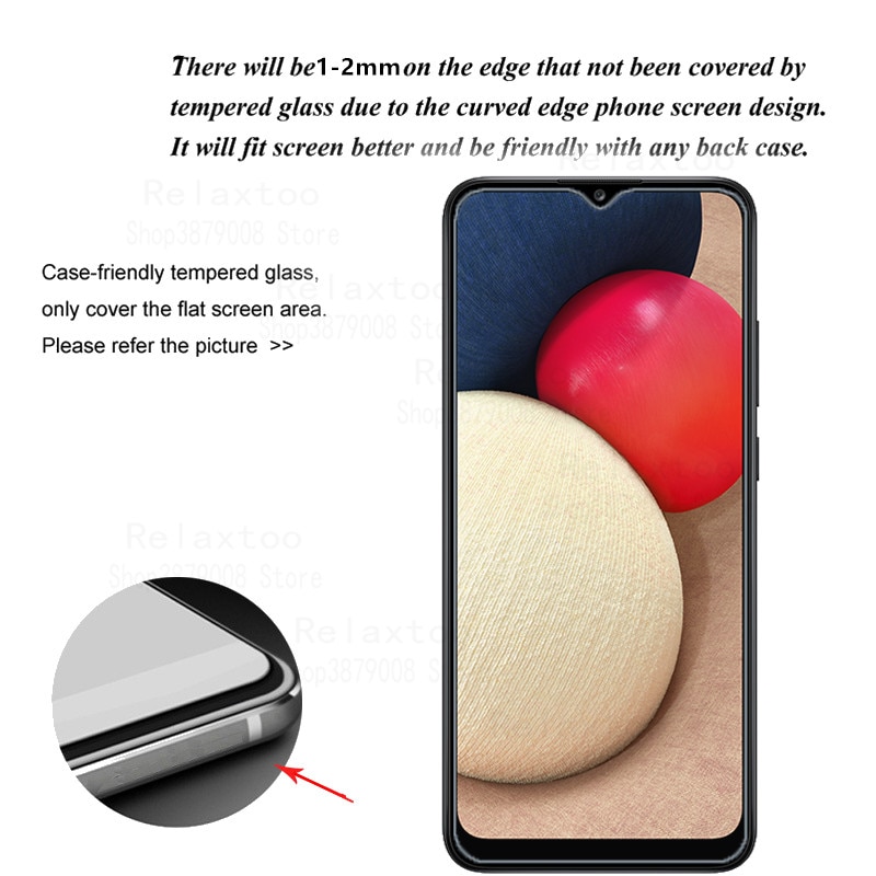 2 pezzi di vetro temperato su custodia a02s vetro samsun per samsung galaxy A02s a03s a 02 s 03 02 s occhiali samsunga02s 2021 cover per telefono