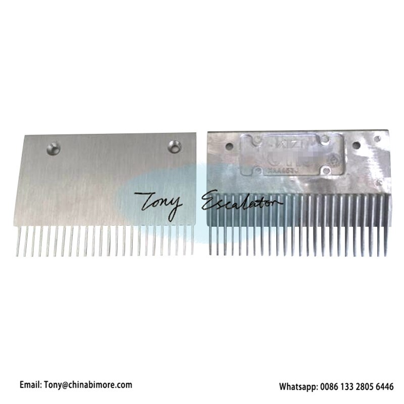 Escalator Aluminum Comb Plate XAA453J5 L206mm Hole Pitch 143mm Right 24 Teeth
