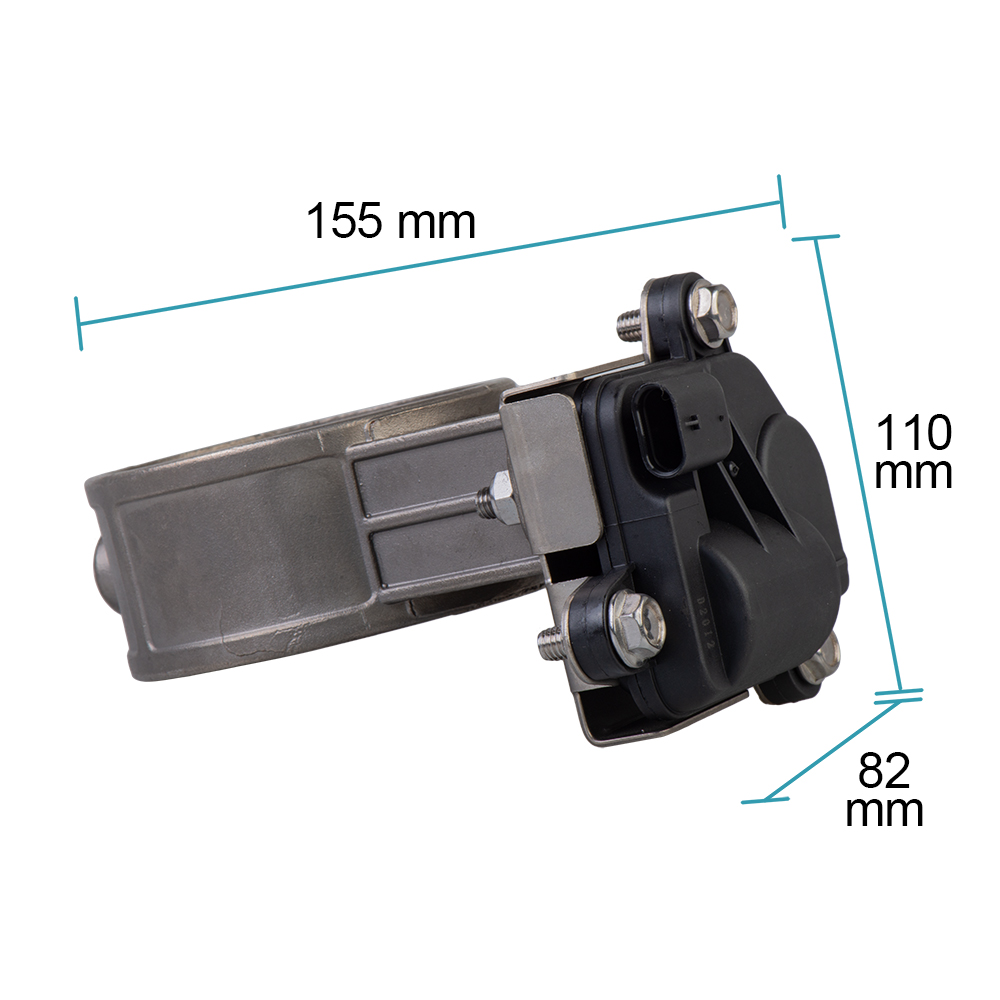 2 '' 2.25 '' 2.5 '' 2.75 '' 3 '' 3.5 '' elektrisk eksosventil i rustfritt stål med finjusterbart fjernkontroll-elektronisk brytersett