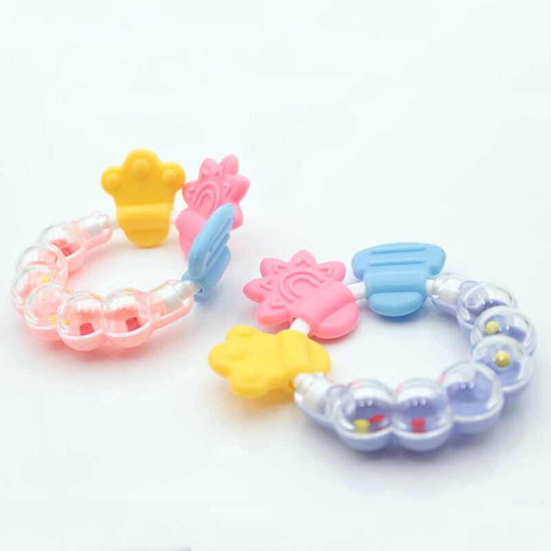 Rattle Baby toddler Teether Toys Soft Silicone Toys Educational Bracelet Toys for Chewing Newborn Babies 3-24 Months Birth