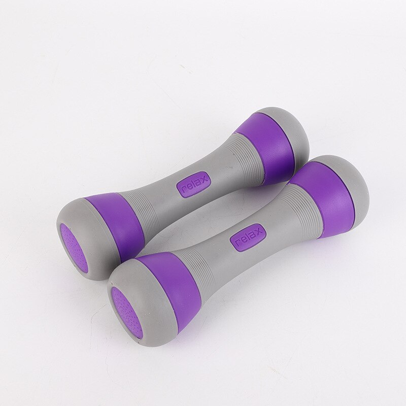 Attrezzature per il fitness allenamento del braccio fitness manubri colorati attrezzature per il fitness aerobiche piccoli manubri speciali: viola