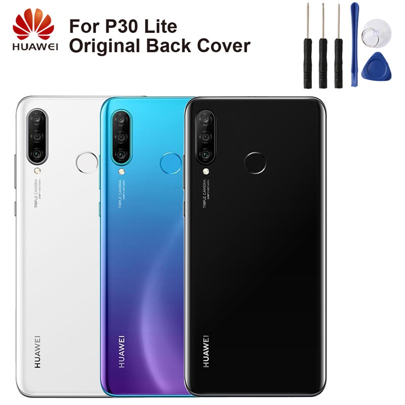 Huawei original bagcover cover bag cover cover cover til huawei  p30 lite batteri back bag glas kuffert