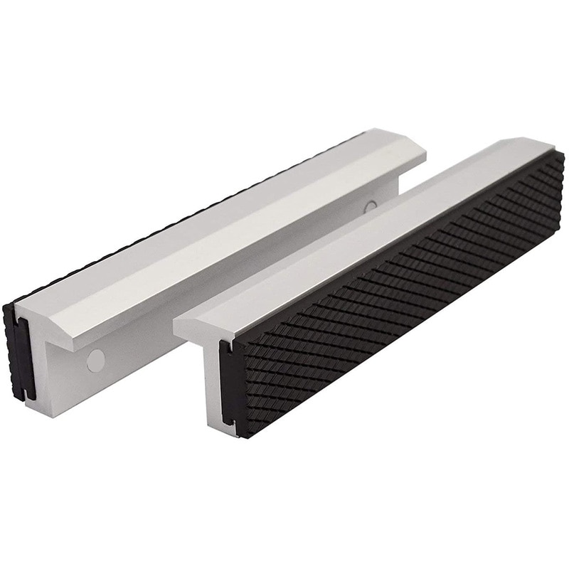 Mâchoires étau de 6 pouces avec plaquettes de mâchoires étau souples magnétiques et universelles, protecteur polyvalent pour étau en métal, 2 pièces