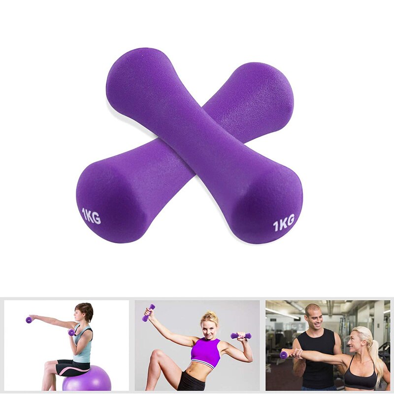 Hand Weights Neoprene Non-Slip Small Dumbbell for Training Exercise 1Kg
