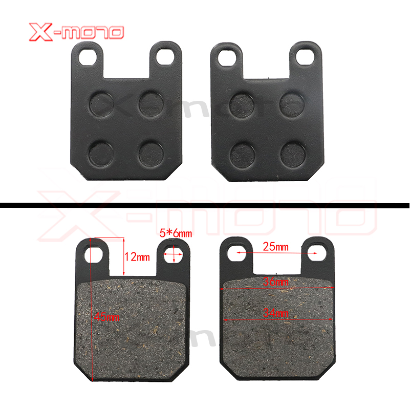 Plaquettes de frein moto 50cc - 250cc ATV Quad Go Kart la plupart des chinoises Dirt Pit Bike scooter plaquettes de frein hydrauliques avant arrière: vert militaire