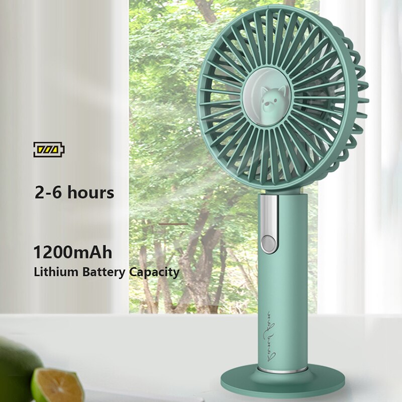 Mini Xaomi Fan Draagbare Handheld Oplaadbare Ingebouwde Batterij 1200Mah Air Koelventilator Voor Outdoor Huis Met Een aparte Base