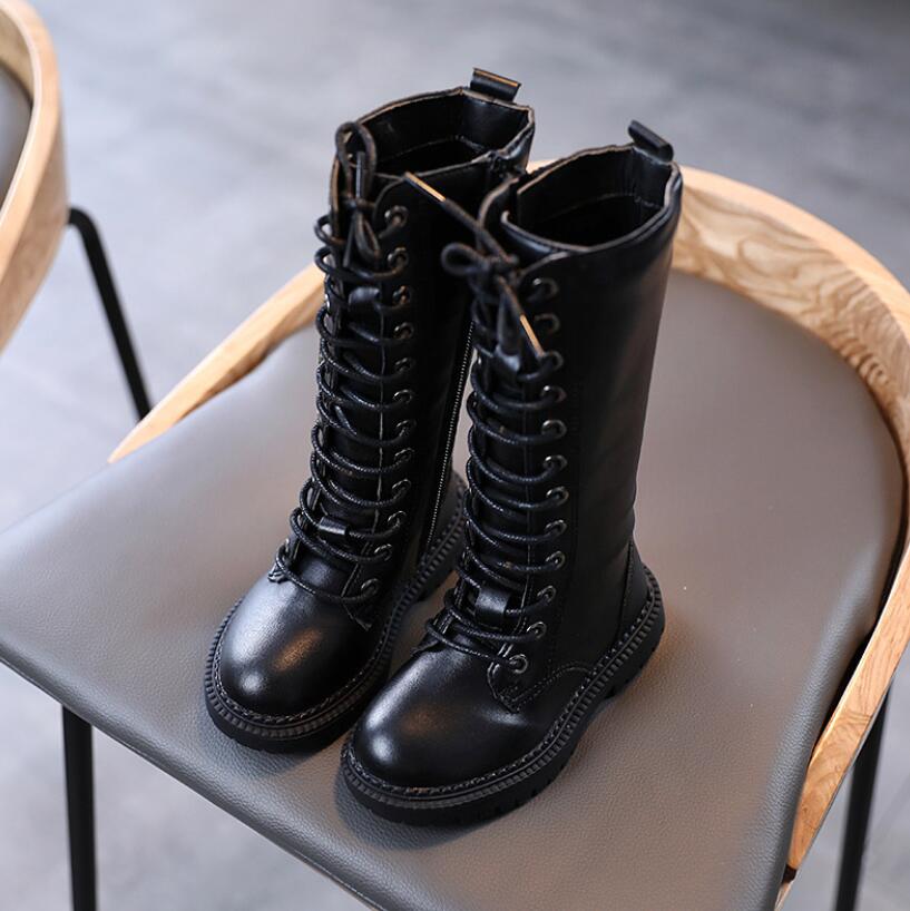 Meisjes Leren Laarzen Jongens Schoenen Herfst Winter Martin Laarzen Leer Kinderen Laarzen Mode Peuter Kinderen Laarzen Warme Snowboots