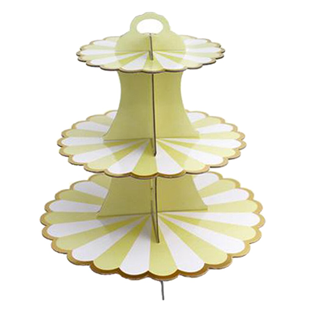 3 Tier Collapsible Cupcake Stand Cake Macaron Display Tower Birthday Party Tool