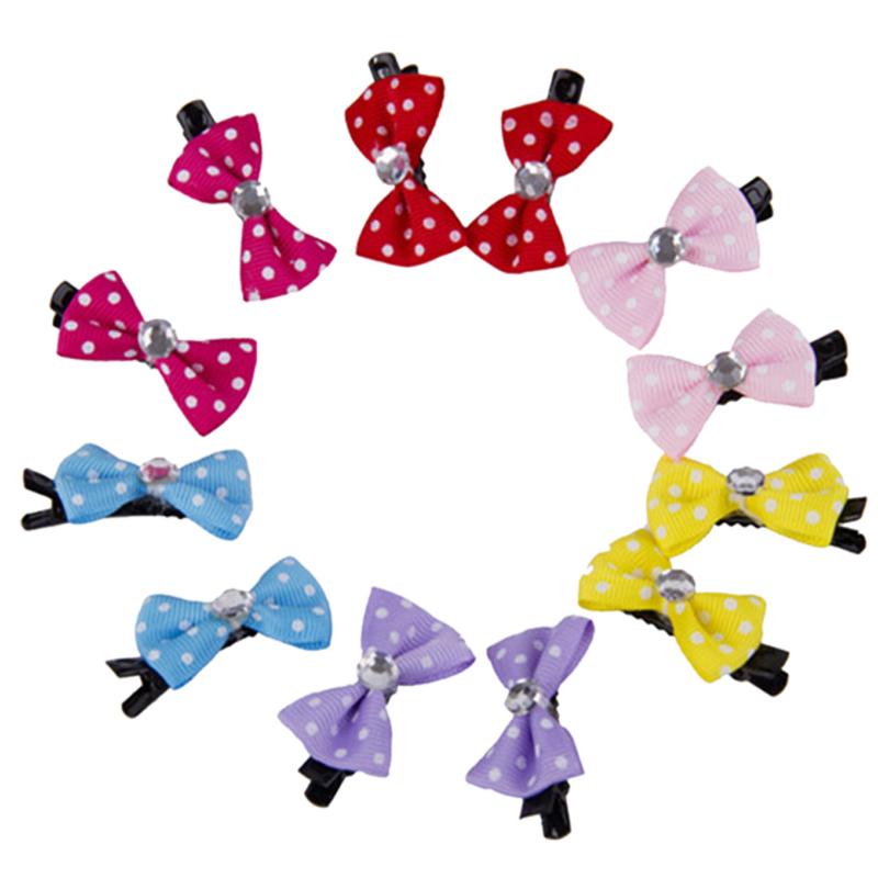 Lot d'épingles à cheveux pour chien et chat, 10 pièces/lot, jolis accessoires de toilettage pour animaux de compagnie: Default Title