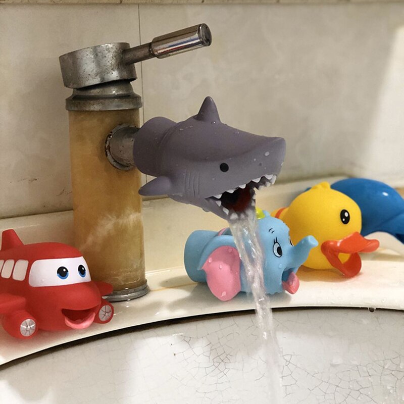 Cartoon kinder Hand Waschen Extender Splash-proof Wasser Guide Waschbecken Bad Zubehör Helfen Kinder Hände Waschen Gerät