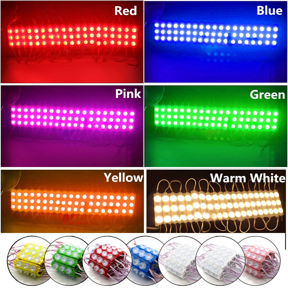 Super Bright SMD 3W SMD 3030 LED Module Advertisement LED Module Lighting 3 LED DC12V 1PC 20PCS