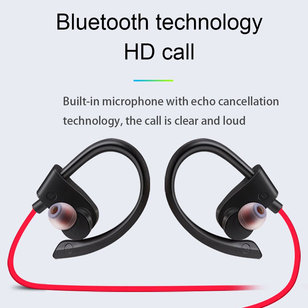 558 Bluetooth Hoofdtelefoon Oorhaakje Oordopjes Stereo Bluetooth Headset Draadloze Sport Oortelefoon Handsfree Met Microfoon Voor Alle Smart Phone