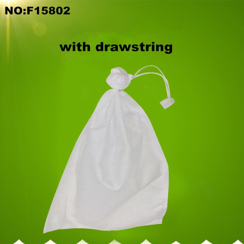 Bolsas de tela no tejida para uvas y verduras, bolsa protectora para fruta y manzana, para control de plagas agrícolas, 50 unids/lote: with drawstring / 20X30cm