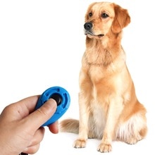 Dog Clicker Cat Training Trainer with Key Ring And Wrist Strap Treat Bag Feed Pouch Pockets Bag 4 Colors